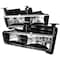 Spec-D Tuning 88-98 Chevrolet C10 Crystal Housing Headlights Black, LH-C1088JM-RS LH-C1088JM-RS - alternate 1